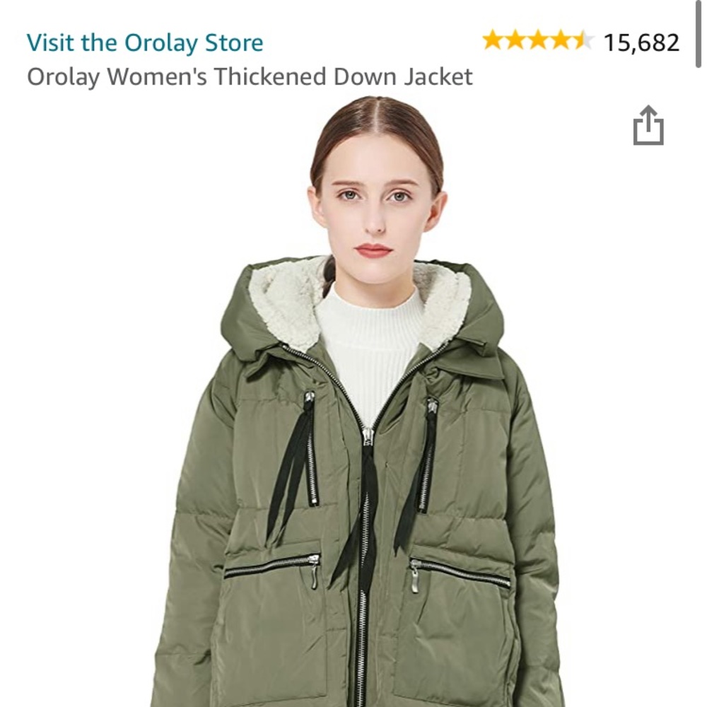 Orolay Women’s Thickened Down Jacket - Green